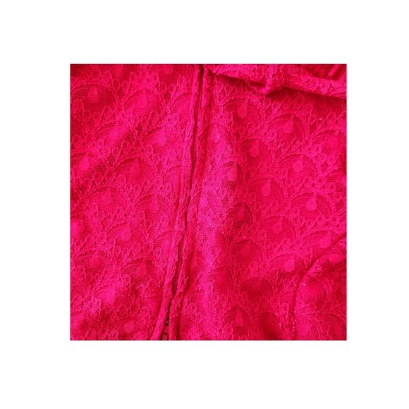 ❤️ Rare Editions Girl's Size 6X Red Sleeveless Lace Valentine Party Dress❤️ - Picture 6 of 8